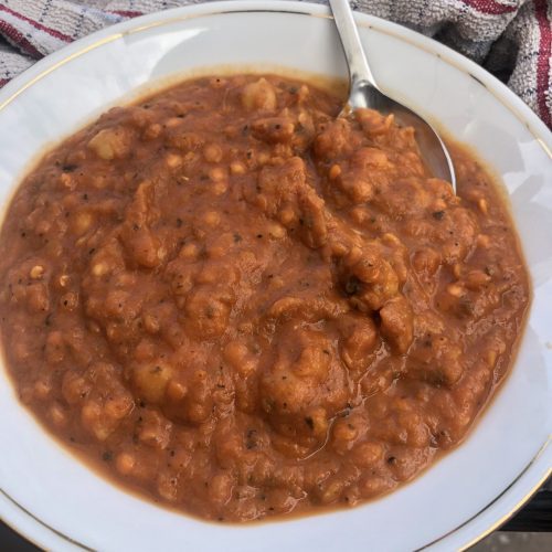 Chilli Chicken Broth Lentil & Chickpea Stew