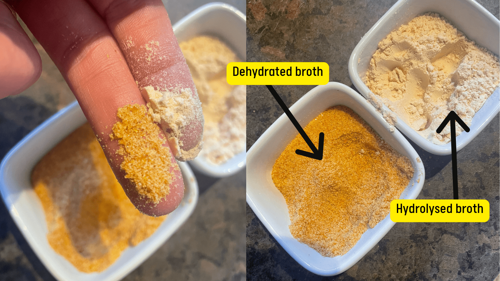 What’s the difference between dehydrated broth and hydrolysed broth?