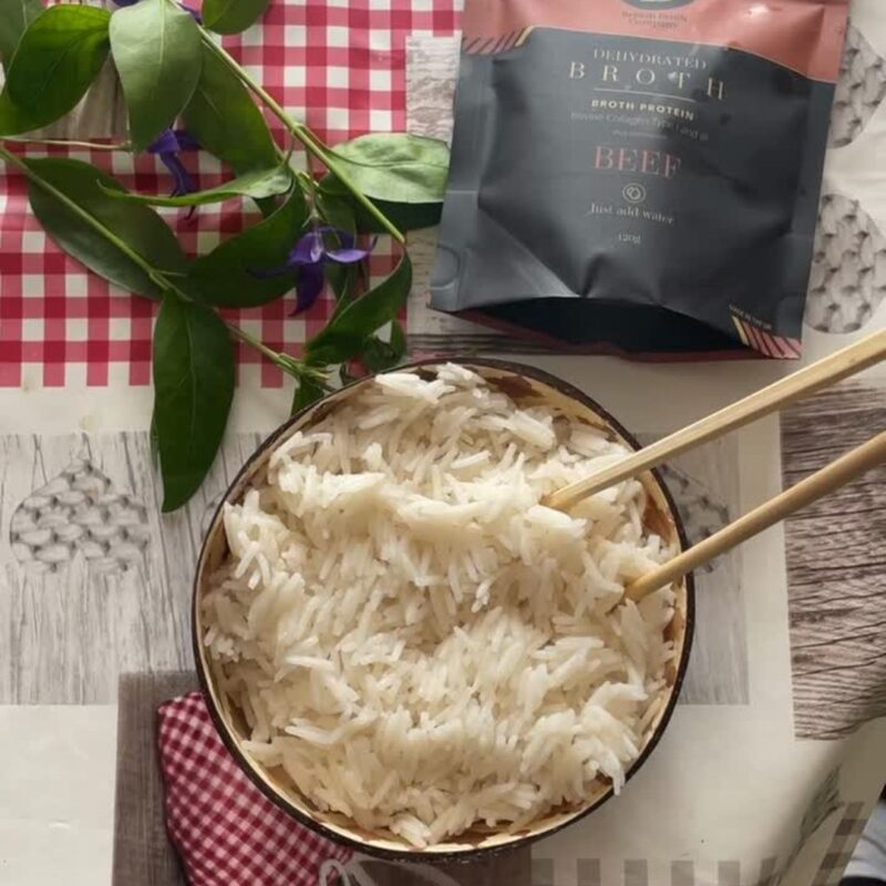 Bone broth rice